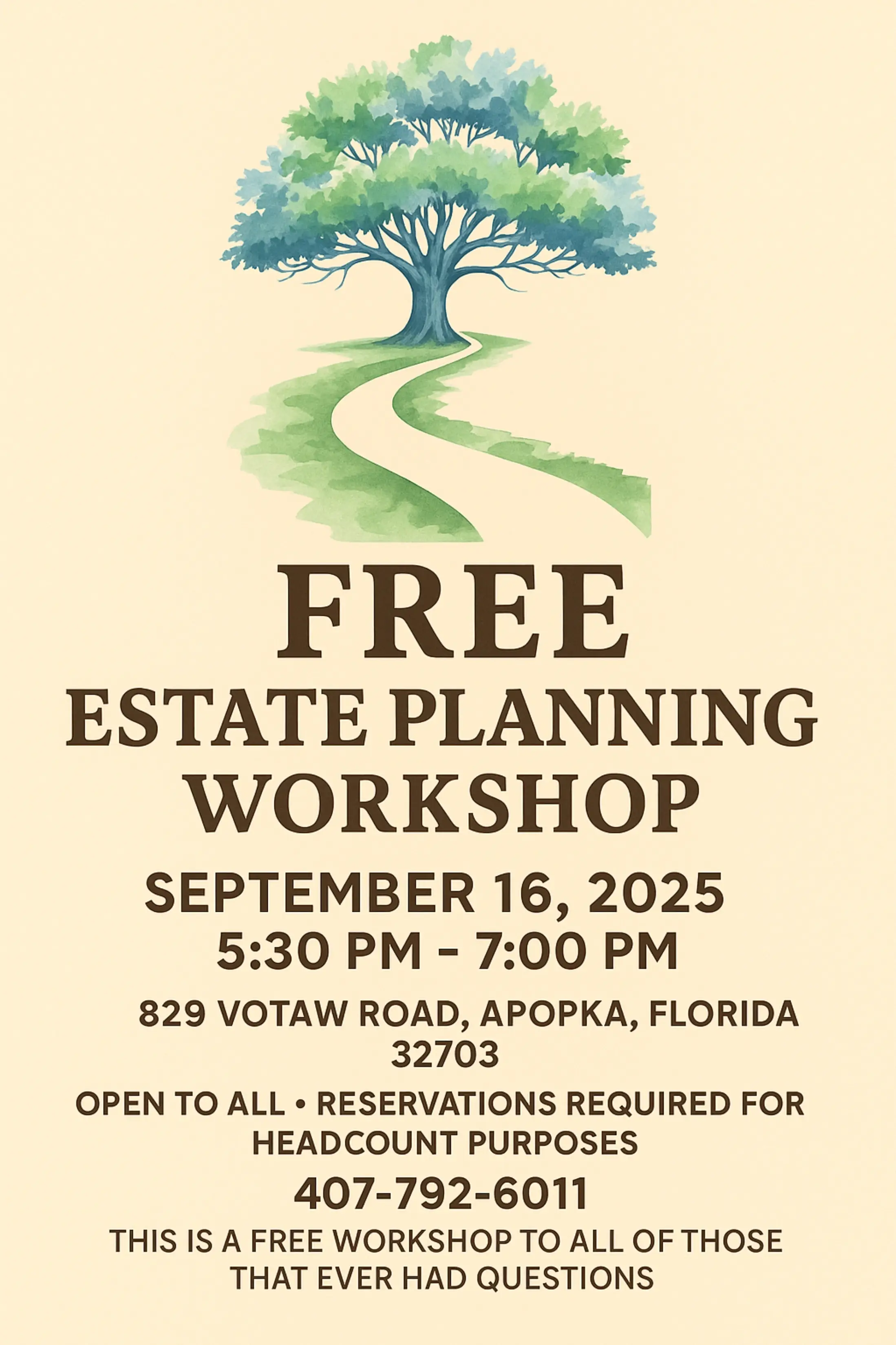 FREE ESTATE PLANNING WORKSHOP