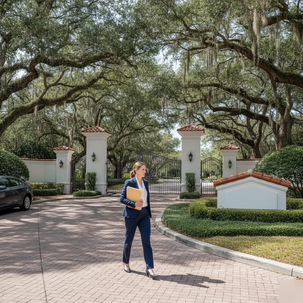 Estate Planning Client Windermere Gated Community Entrance