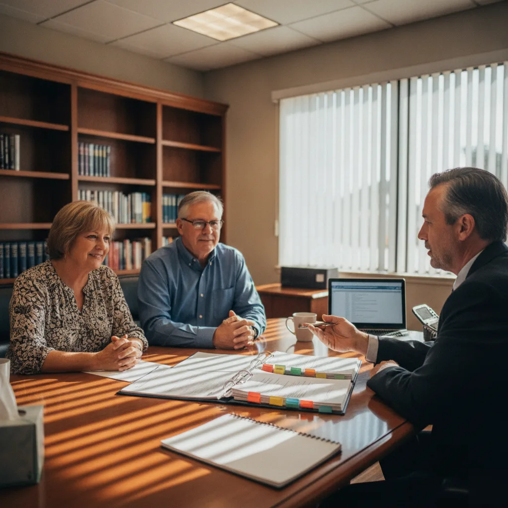 Living trust and will consultation at a Windermere attorney office