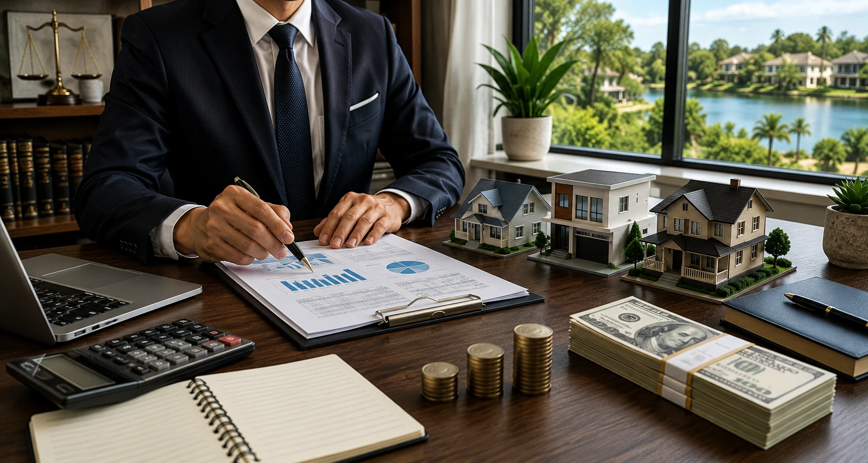 Real estate investment attorney advising clients on rental property planning in Windermere, Florida.