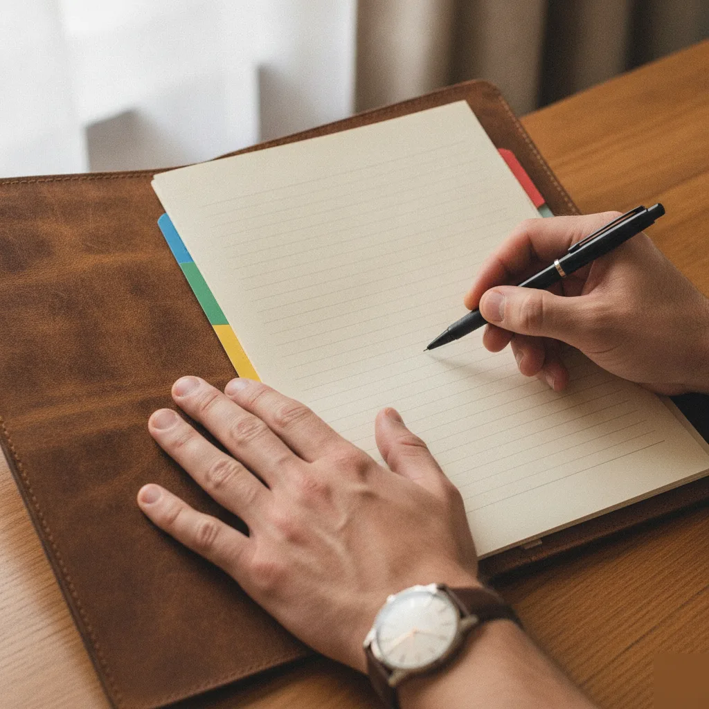 Close-up of hands signing a trust document in Windermere