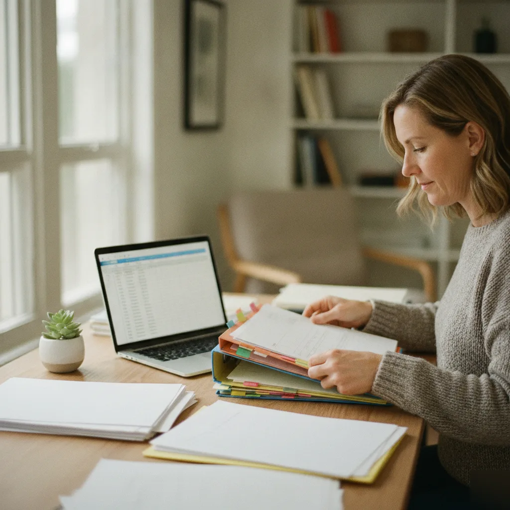 Reviewing and organizing beneficiary designation forms in Windermere